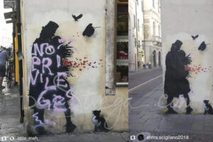 Il murale di Kennyrandom ripulito per amore